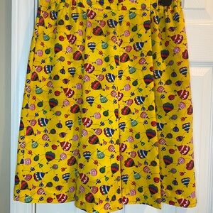 Doncaster Yellow A-Line Knee-Length Shorts